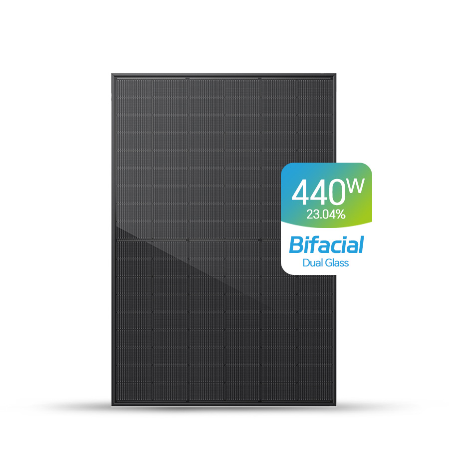 Panel solar bifacial de 435 W-455 W, módulo solar mono de 210-182 mm