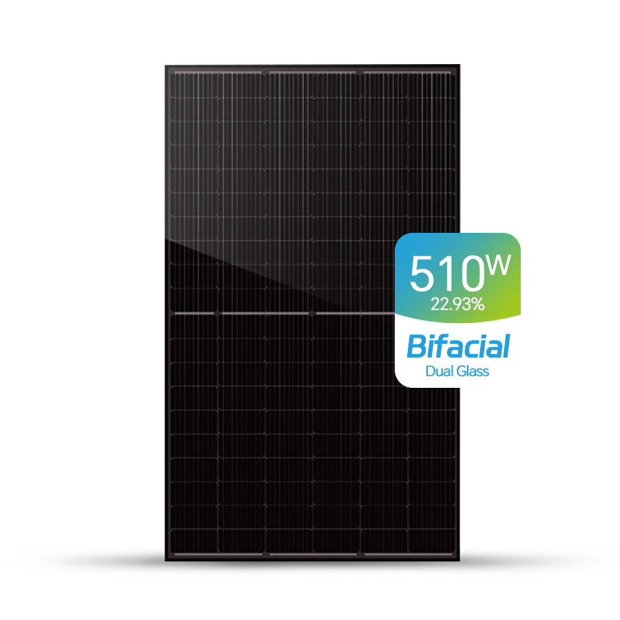 Panel solar de 490W-510W, módulo fotovoltaico monocristalino de 210-182 mm
