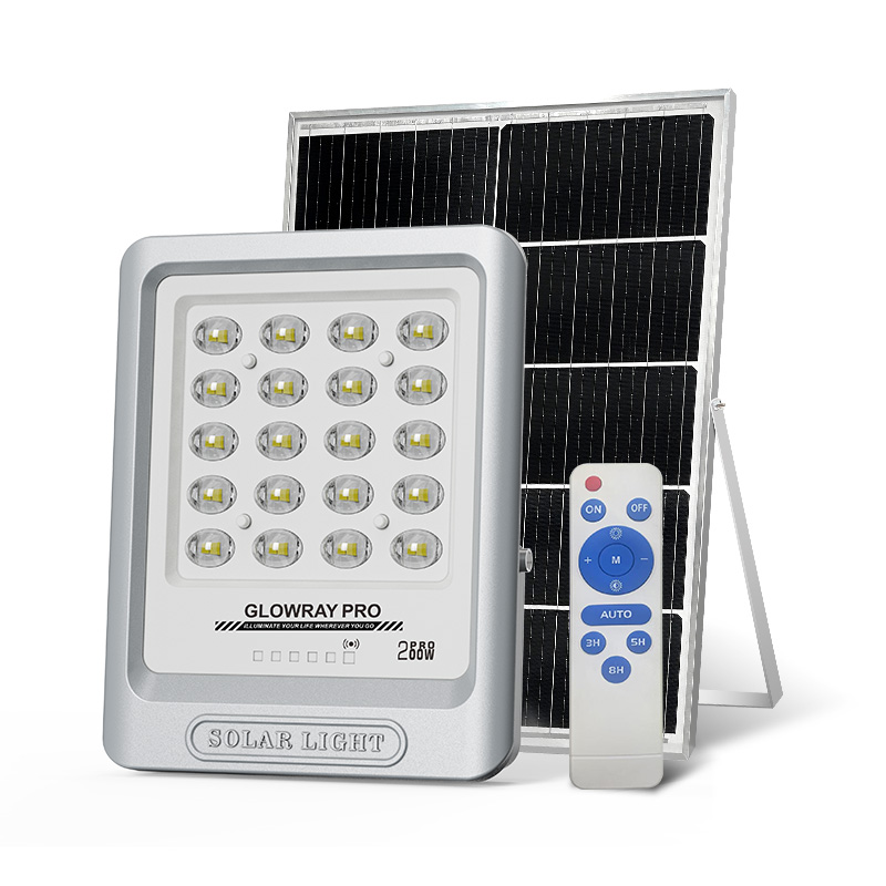 Luminaria solar FGET de diseño dividido de 200 W para iluminación exterior
