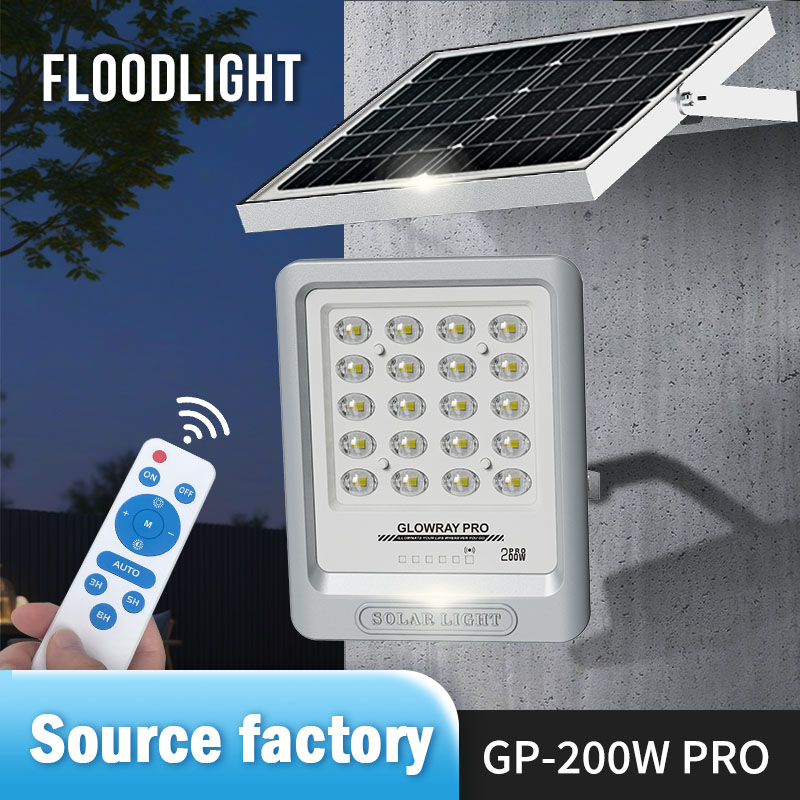 Luminaria solar FGET de diseño dividido de 200 W para iluminación exterior