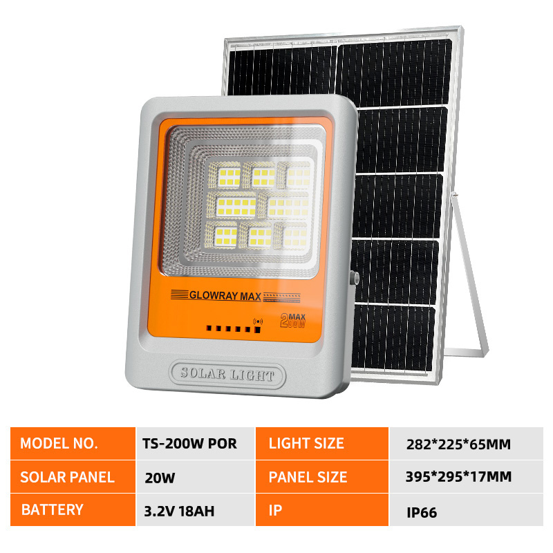 Foco solar de alta potencia FGET de 200 W