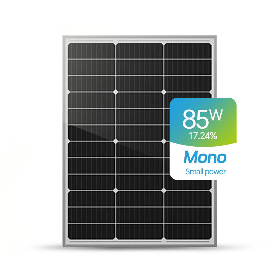 Paneles solares monocristalinos de 80W y 90W disponibles con personalización.