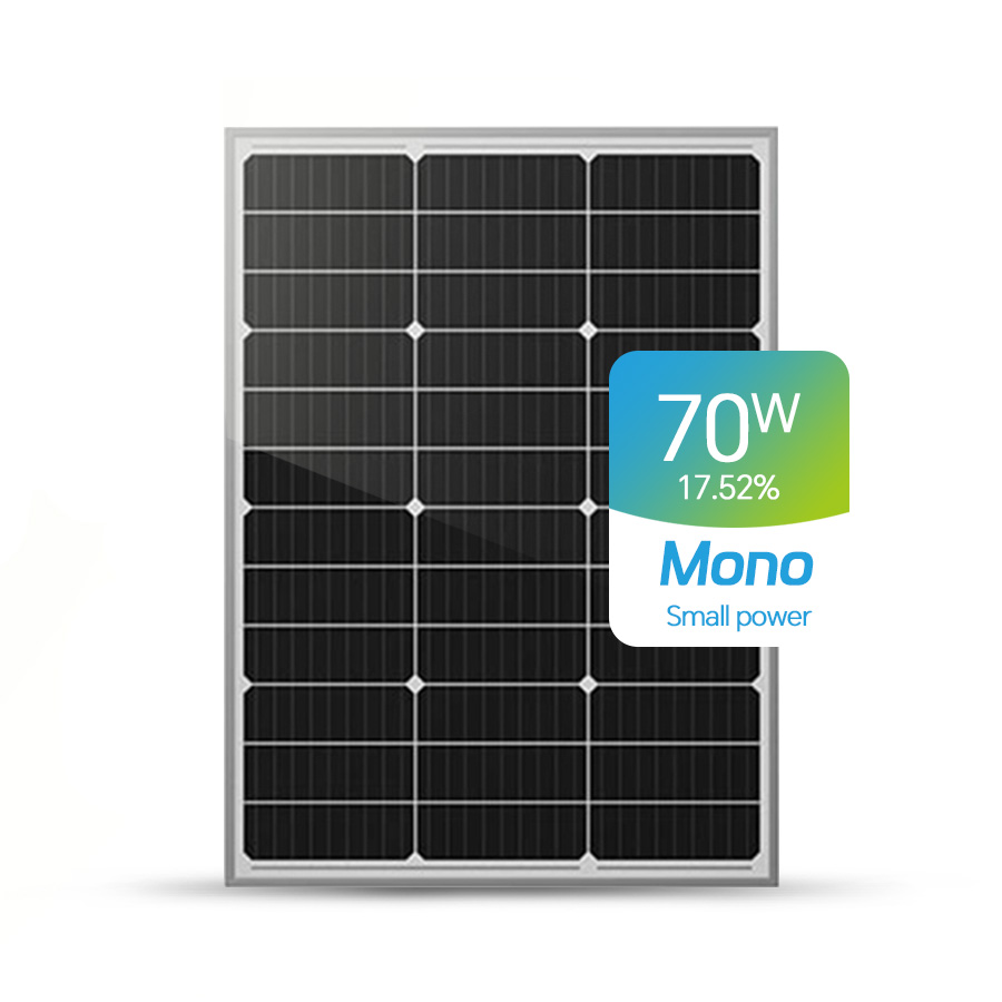 Paneles solares pequeños personalizados de 70 W disponibles