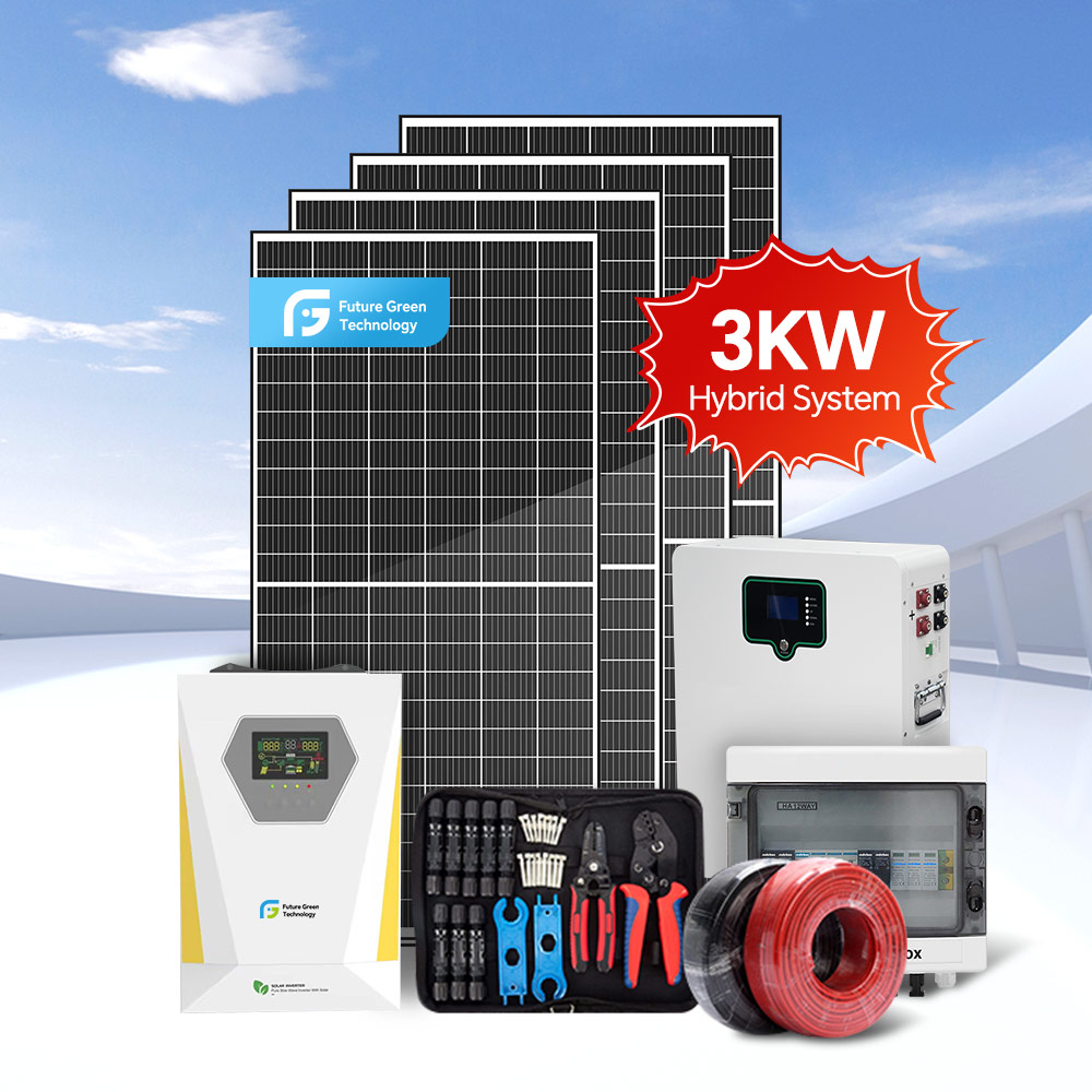 Sistema de energía residencial de 3 kW, sistema aislado para un suministro eléctrico independiente y estable.
