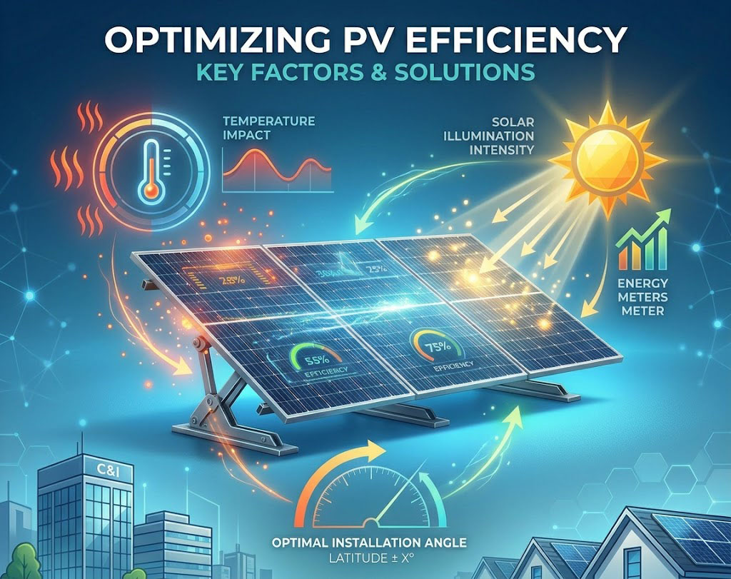 Optimización de la eficiencia de los módulos fotovoltaicos