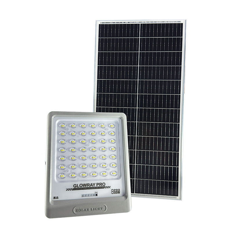 Lámpara solar FGET de 800 W con panel separado para uso exterior.