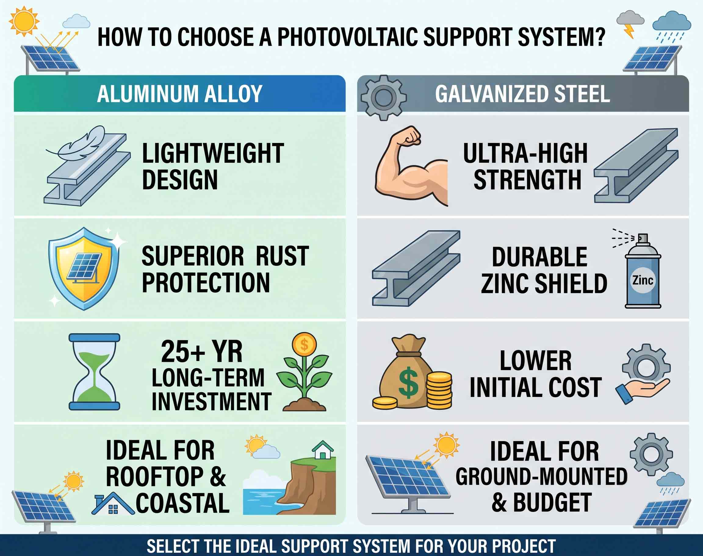 How to Choose a Photovoltaic Support System?